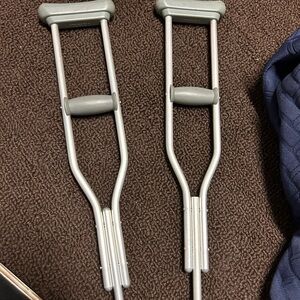 American Girl Doll Crutches - Gray